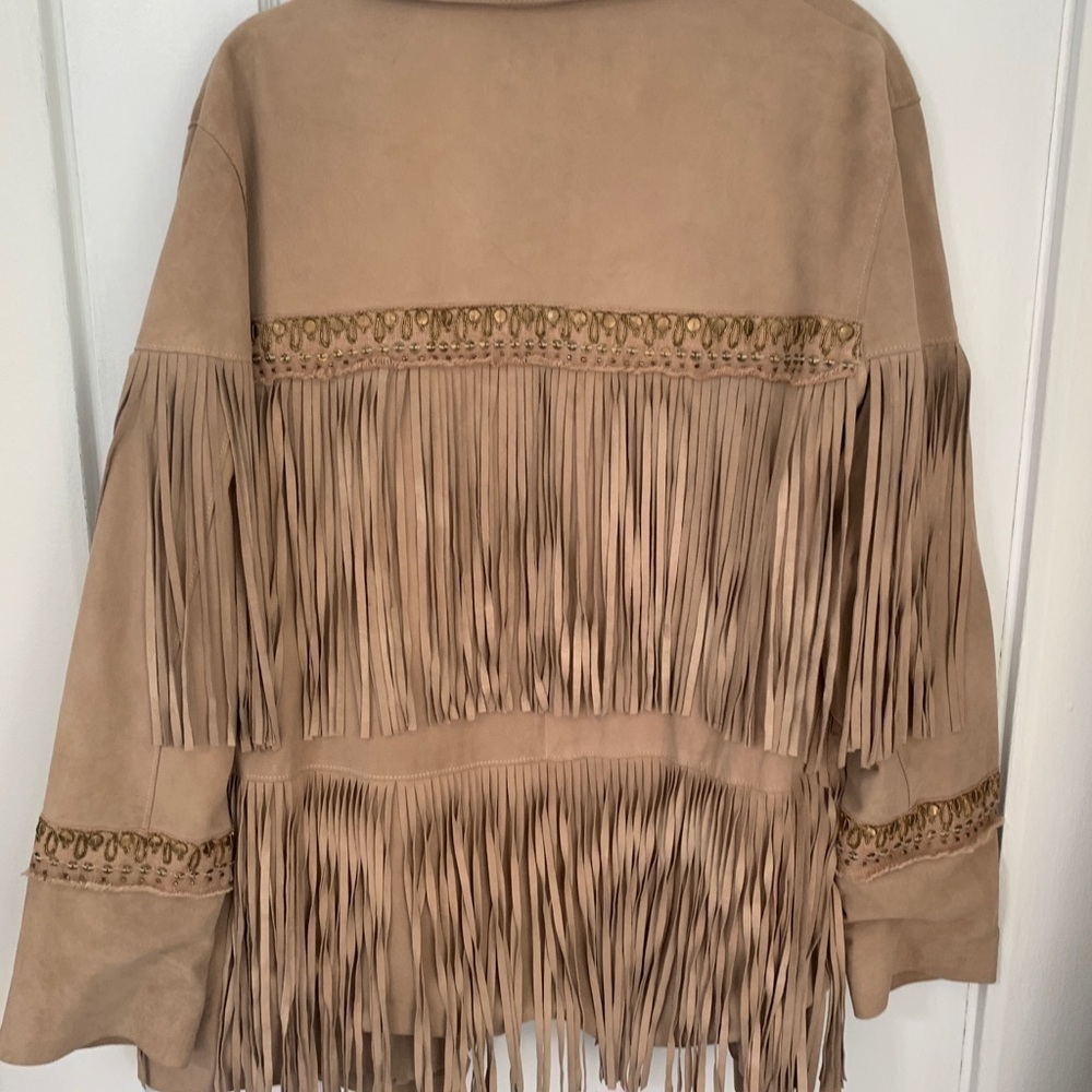 Free People x Brenda Knight Collab- Fringe Embroidered Jacket (NWOT) - Picture 7 of 7
